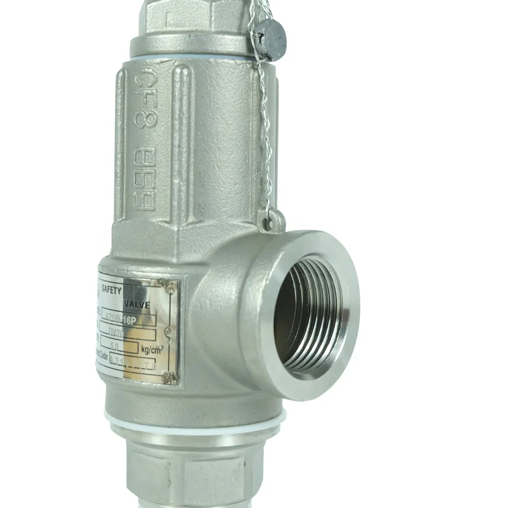 Stainless Steel Threaded High Pressure Relief Air Gas Steam Safety Valve