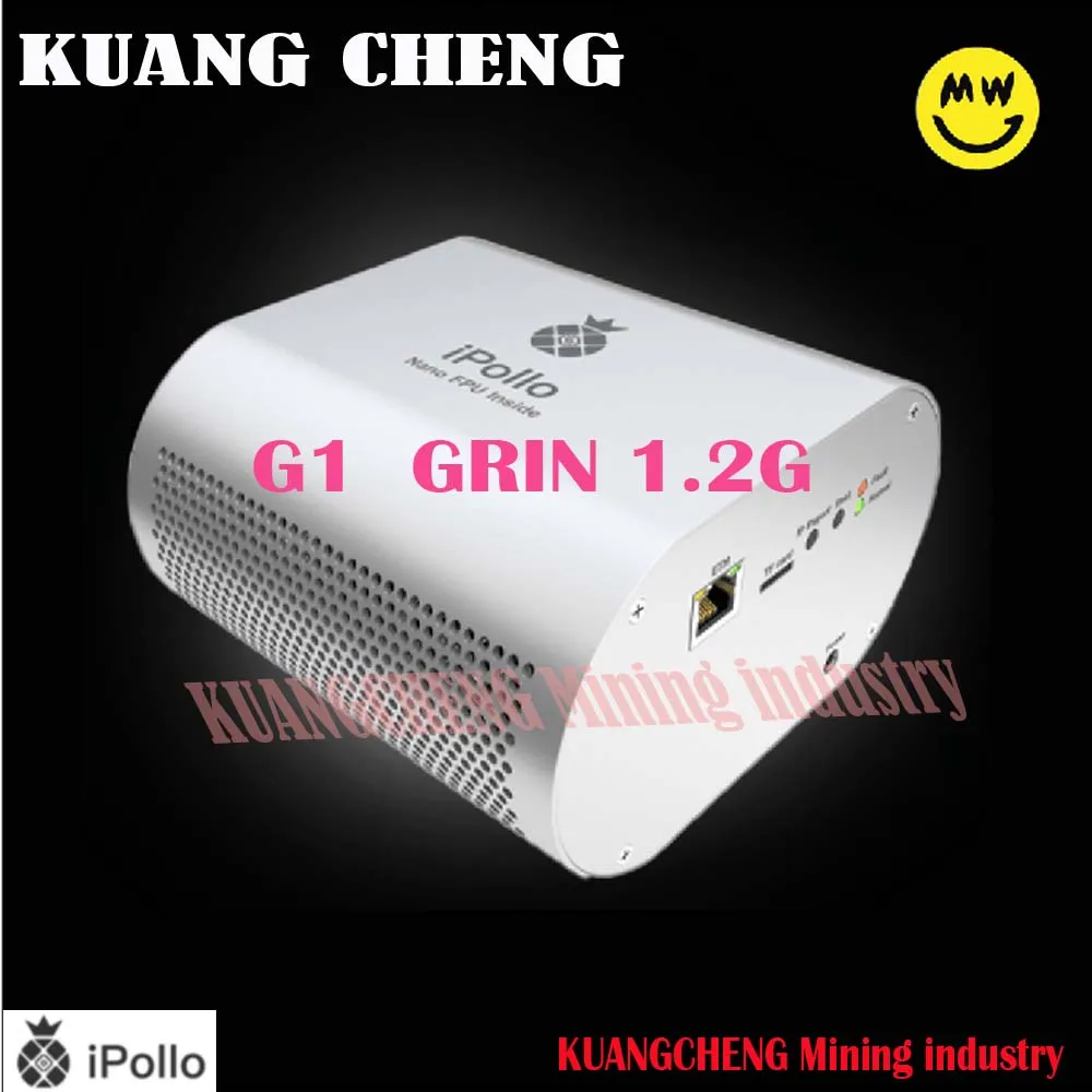 Ipollo G1 Miner MINI grin ใหม่พร้อมแหล่งจ่ายไฟเดิมเครื่องขุดแร่ ASIC ดีกว่า goldshell BOX antminer S9 BTC