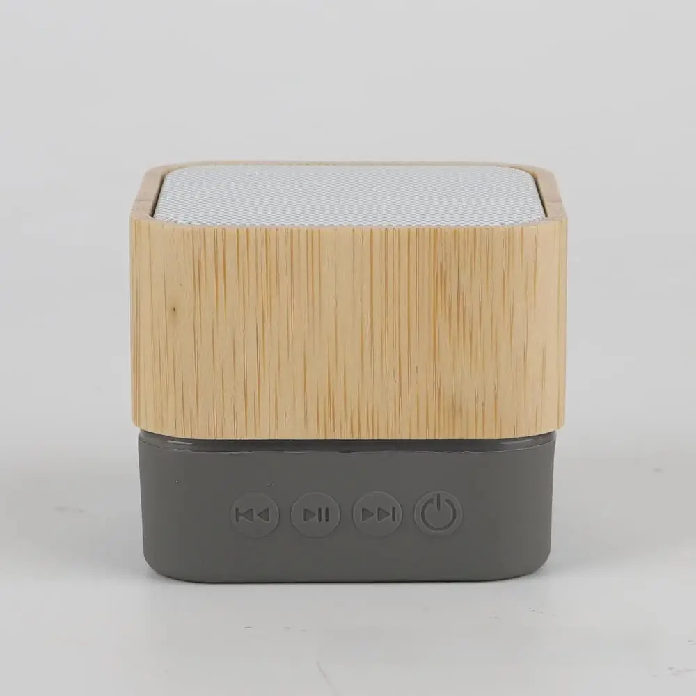 Portable Wireless Bamboo Bluetooth Speaker Outdoor Card Insertion Computer Desktop Car Use Reddish Blue Royal Blue Sound System