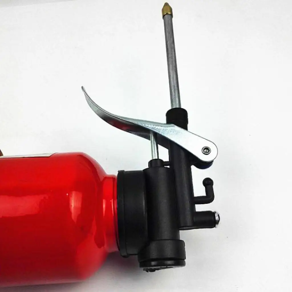 Oil Can Oil Pump Eco-friendly ABS Hydraulic High Pressure with Spray Spout for Grease Lubrication System Tools