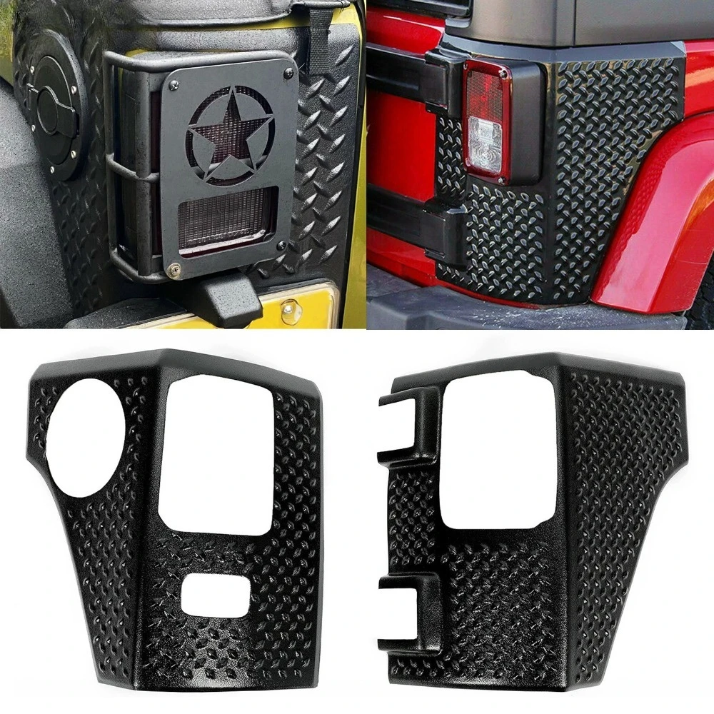 

Rear Corner Guard Body Armor Tail light Cover for Jeep Wrangler JK JKU 2007-2018