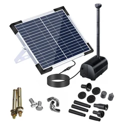 Solar Landscape Fountain High-power 17V 10W Decorative Fountain Equipment Solar Water Pump Garden Fountains