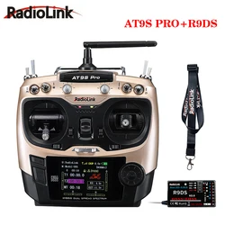 Radiolink AT9S Pro 12 kanałów 2.4G RC kontroler nadajnik radiowy obsługuje protokół Crossfire z RX R9DS dla puszczania samolotów