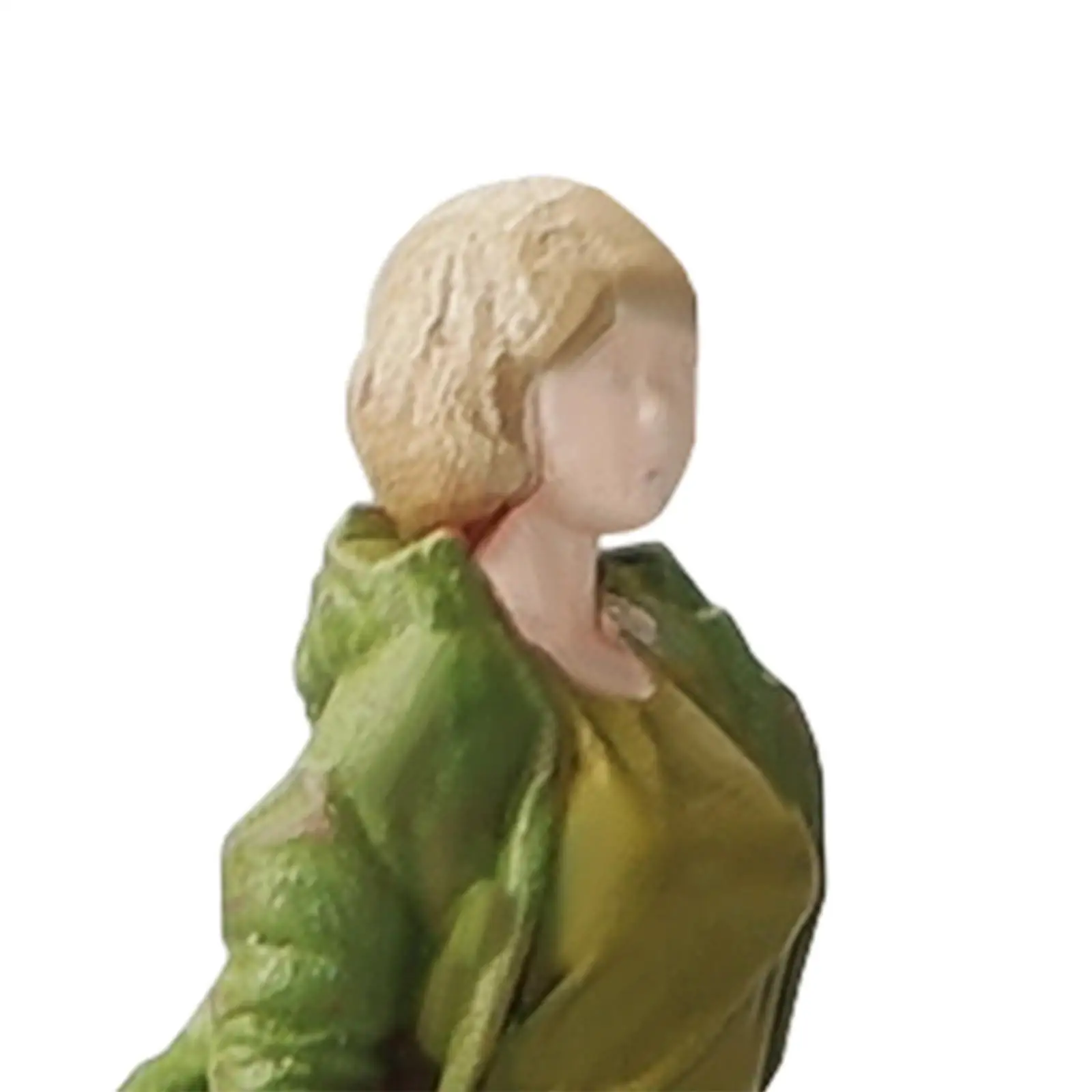 1:64 Cool Girl Figure modello di scena di posa indipendente per ornamento da tavolo Micro paesaggio progetti fai da te Layout di Scene in miniatura