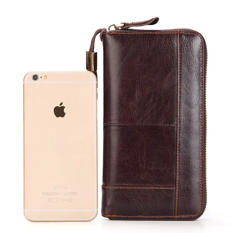 

PU Leather Wallet Men's Bag Blocking Clutch Bags Wallet Card Holder Coin Purse Zipper Male Long Black/Coffee Wallet Purses clip