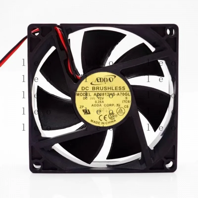 

CC for ADDA AD0812HS-A70GL 8025 DC12V 0.25A 8CM 2-Wire Silent Cooling Fan