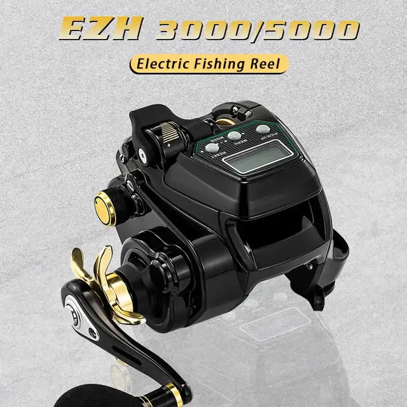 Originale di marca newEZH 3000 Mulinello da pesca elettrico Jigging Reel 15kg Drag Power Mulinello elettrico da pesca in acqua salata