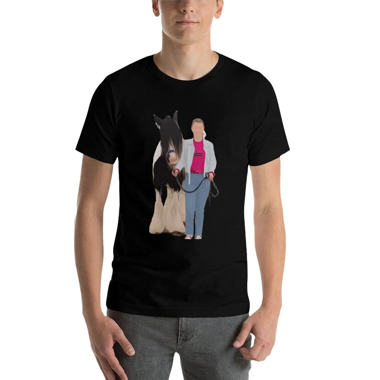 

Bob and Becky from Free Rein Sticker T-Shirt cotton t shirt man man graphic t shirt man t shirt luxury T-Shirt