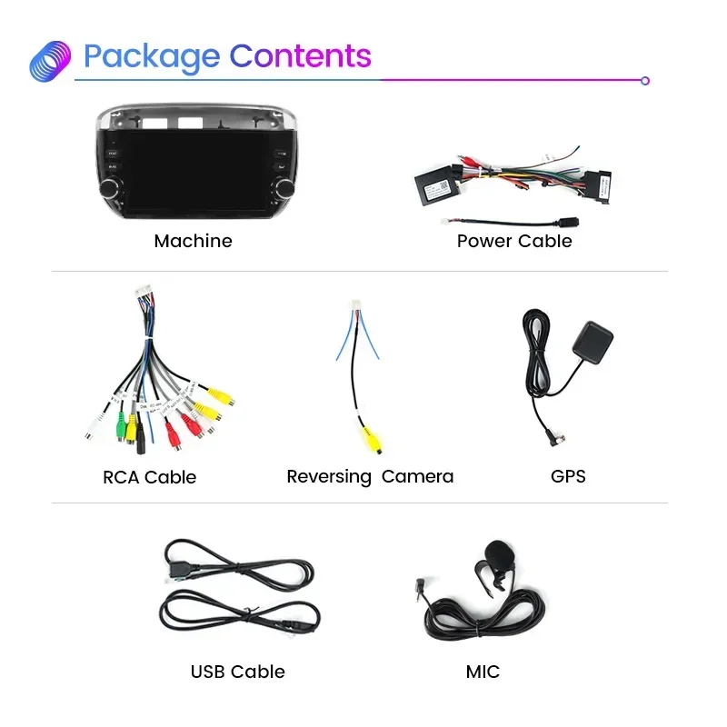2 Din مشغل فيديو أندرويد لشركة فيات لينيا بونتو EVO 2012-2015 Carplay راديو السيارة Autoradio نظام تحديد المواقع والملاحة الوسائط المتعددة ستيريو الصوت #6