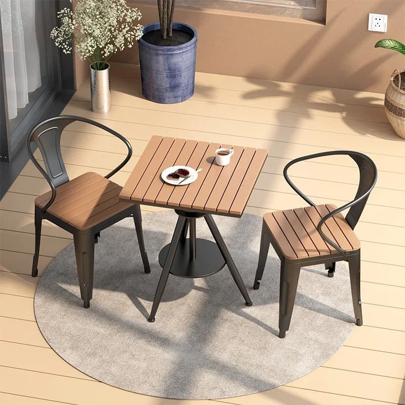 Quadratische Tee-Couchtisch-Sets, Holzhocker, Massivholzstuhl, Designer, minimalistischer Couchtisch, Wohnzimmer, moderne Meuble-Möbel