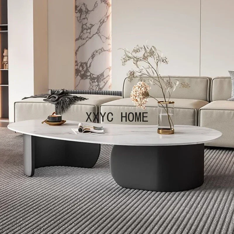 

Современные журнальные столики TAO Clear: низкий черный столик неправильной формы в скандинавском стиле для гостиниц, гостиных и апартаментов, мебель для дома