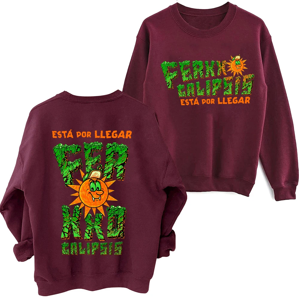 Autumn Sweatshirts Hoodies Feid Ferrxxo Calipsis Nitro Monster 2024 Tour Hip Hop Hoodie Y2K Oversized Fans Gift Unisex (Us Size)