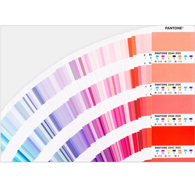 1867Colors Pantone Extended Gamut Coated Gauge Guide GG7000 International Standard CMYKOGV Printed Color Card Graphic Design