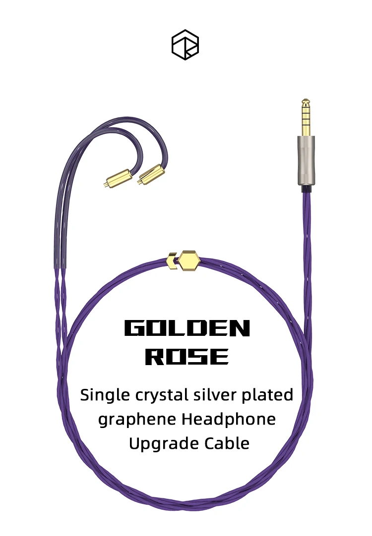 ROSESELSA Golden Rose headphone upgrade cable