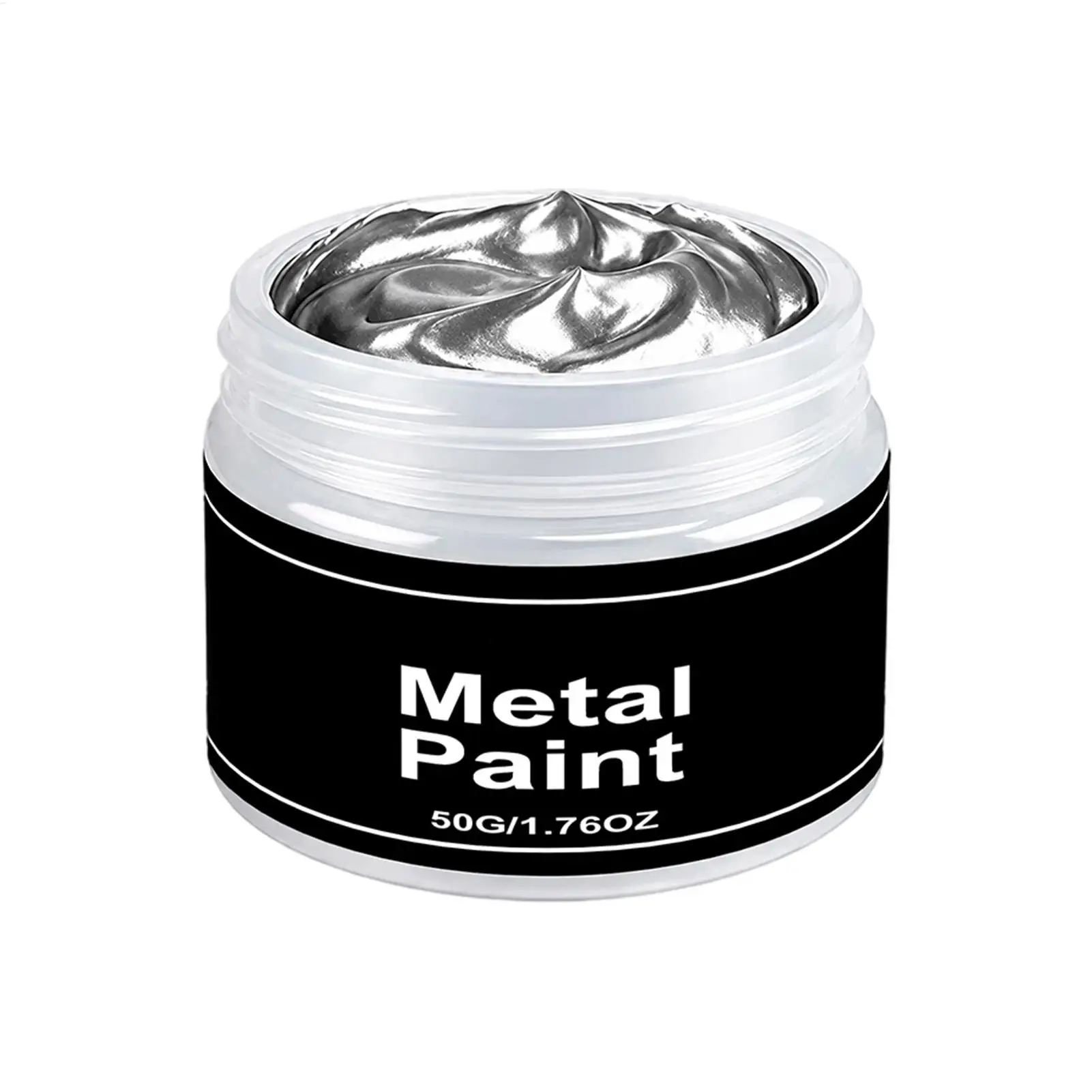 Quick-drying Silver Metallics Paint, Resistant To Fade, Peeling, Cracking, For Various Materials Including Wood, Metal, Plastic