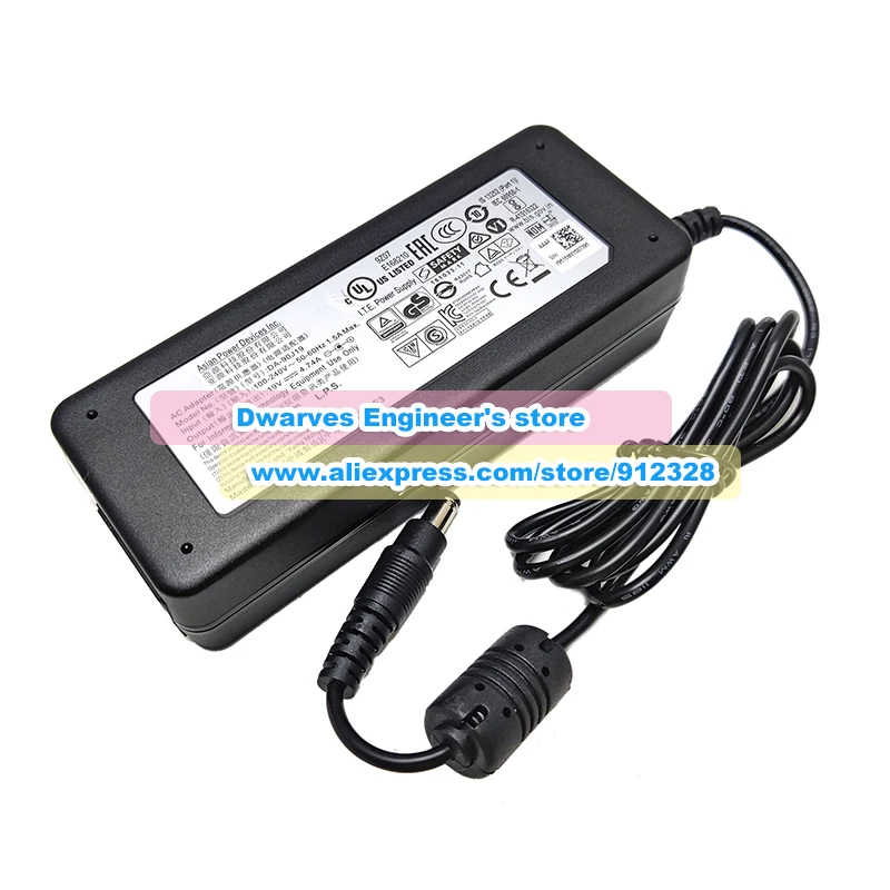 Imagem -03 - Original 19v 4.74a 90w Apd Adaptador Da-90j19 Nb-90a19 para Gnb-g5 Nas Dns 340l wd Ex4100 Dlink Pr4100 Ap2011 Led Monitor Carregador