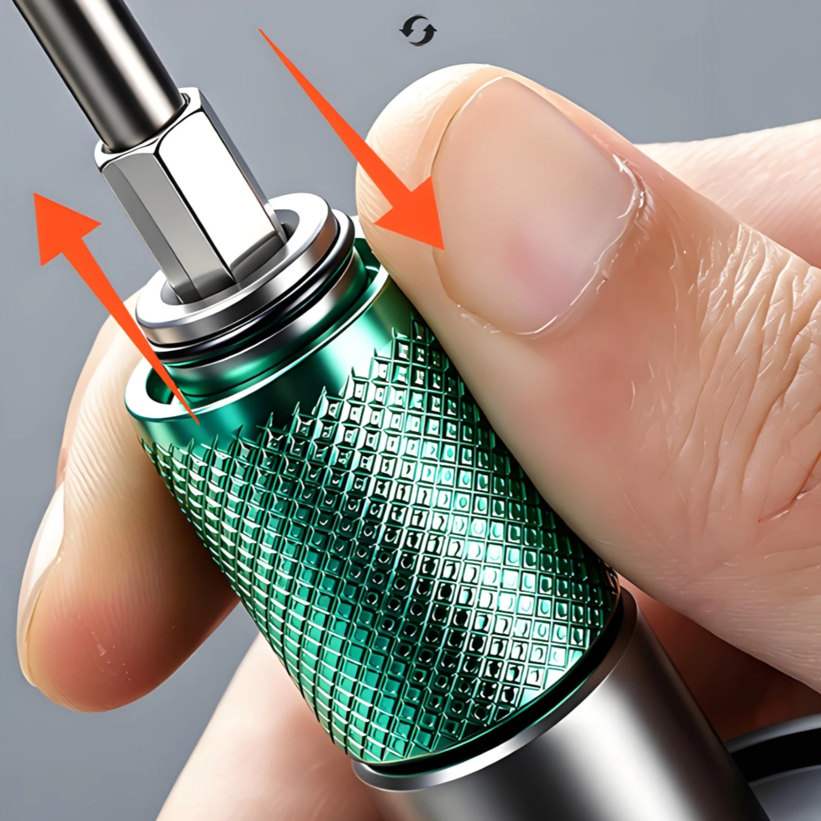 Hex Socket Adapter Quick Lock Self-Locking Drill Adapter Power Tool Accessory Metal view 3