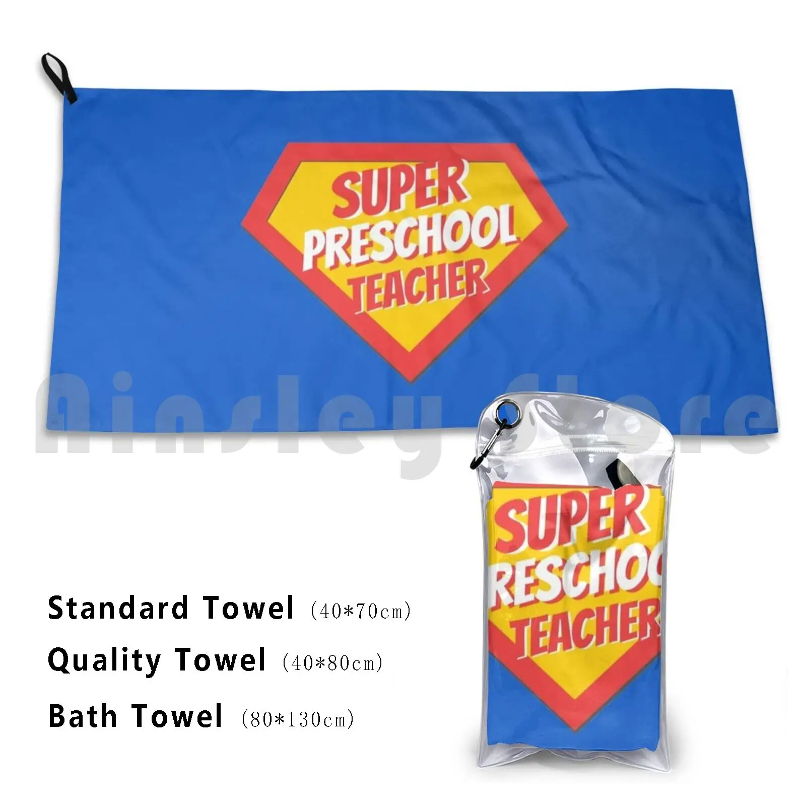 Preschool Teacher Gifts | Super Preschool Teacher Bath Towel Beach Cushion Preschool Teacher For Preschool Teacher