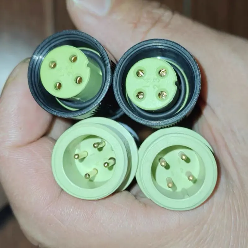 Solis Jinlong On Grid Inverter RS485 Communication Port Terminal Block 4 Pin Aviation To 485 Converter Connector (Male/Female)