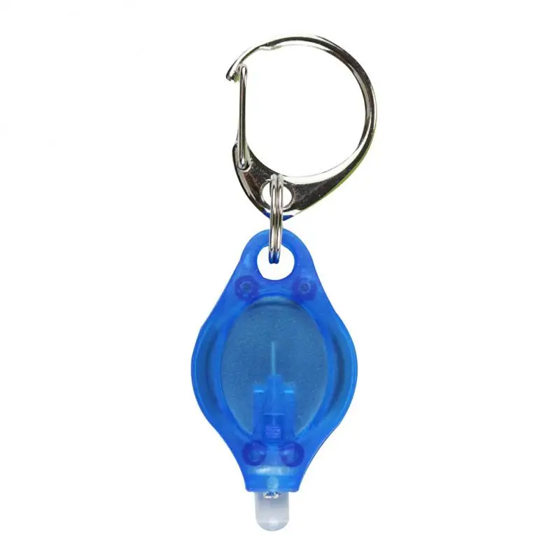 1PCS Mini Key Chain Light Outdoor Camping Portable Emergency Keychain Pocket Light Flashlight With CR2016 Battery Small Lamp