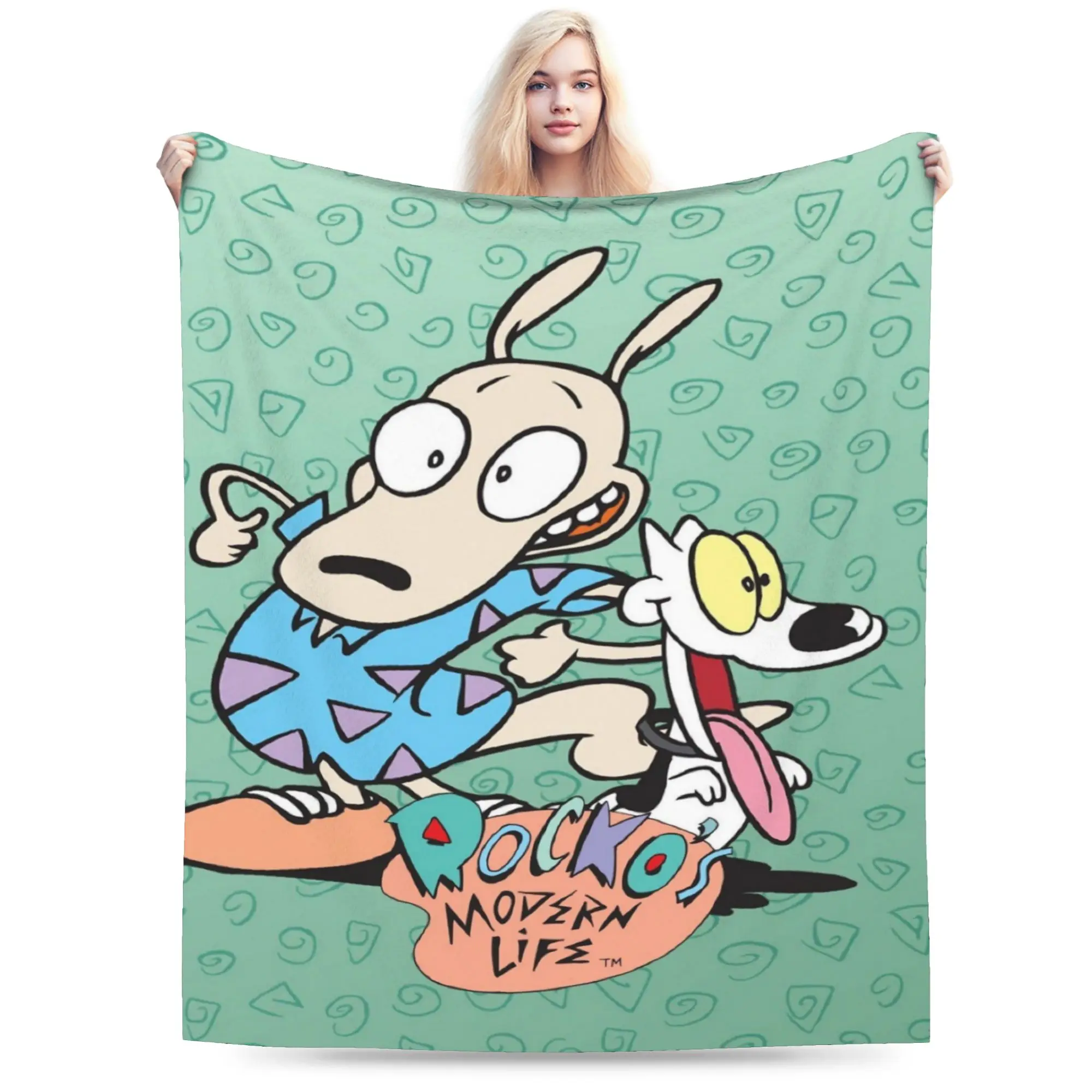 Y2K  Duo Rucksack Ren & Stimpy  Blankets Soft Fleece  Cozy Throw Blankets Machine Washable