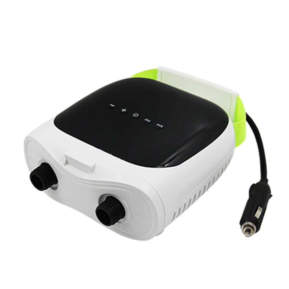 12Volt DC12V Voertuig Elektrische Pomp ABS Zwart + Wit 110W 0.5-20PSI 250/70L/Min 2.6m Voedingskabel 0.675m Slang 190x175x77mm voor