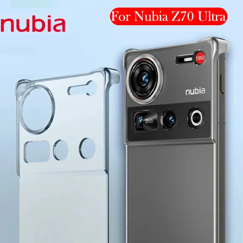 

Оригинальный прозрачный чехол для ZTE Nubia Z70 Ultra Half Pack, жесткая задняя крышка