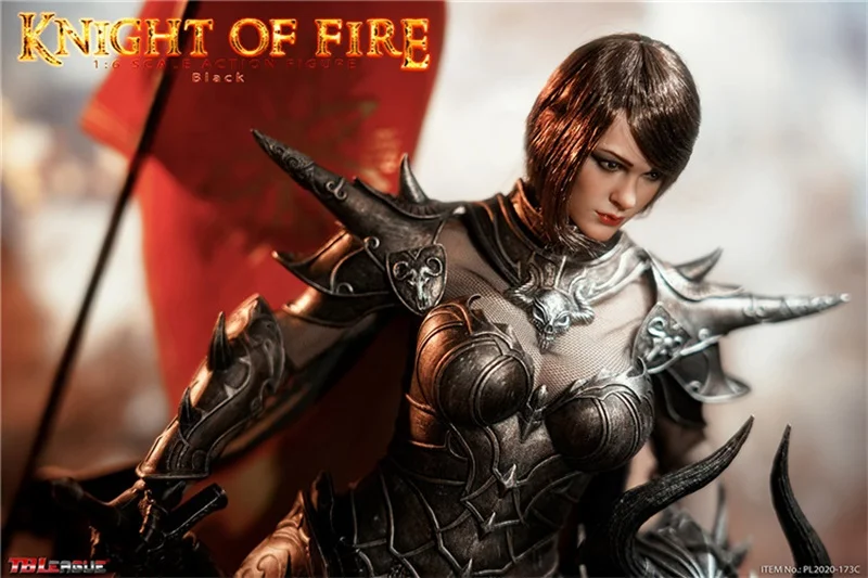 

Hot Sale 1/6 TBLeague PL2020-173C Knight Of Fire Warrior Black Neck Collar Armor Model For 12inch Action Doll Collectable