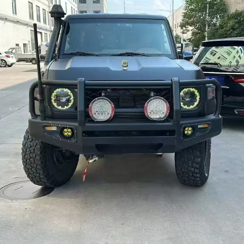 Car Headlight Assembly for Toyota Land Cruiser LC7 Series LC76 LC79 High-end Plum Blossom Pattern LED Headlight DRL Driving Lamp