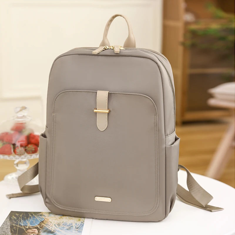 

Waterproof Nylon Back Pack Women Business Laptop Backpacks Ladies Bagpack Travel Rucksack Large Capacity School Bag for Girls