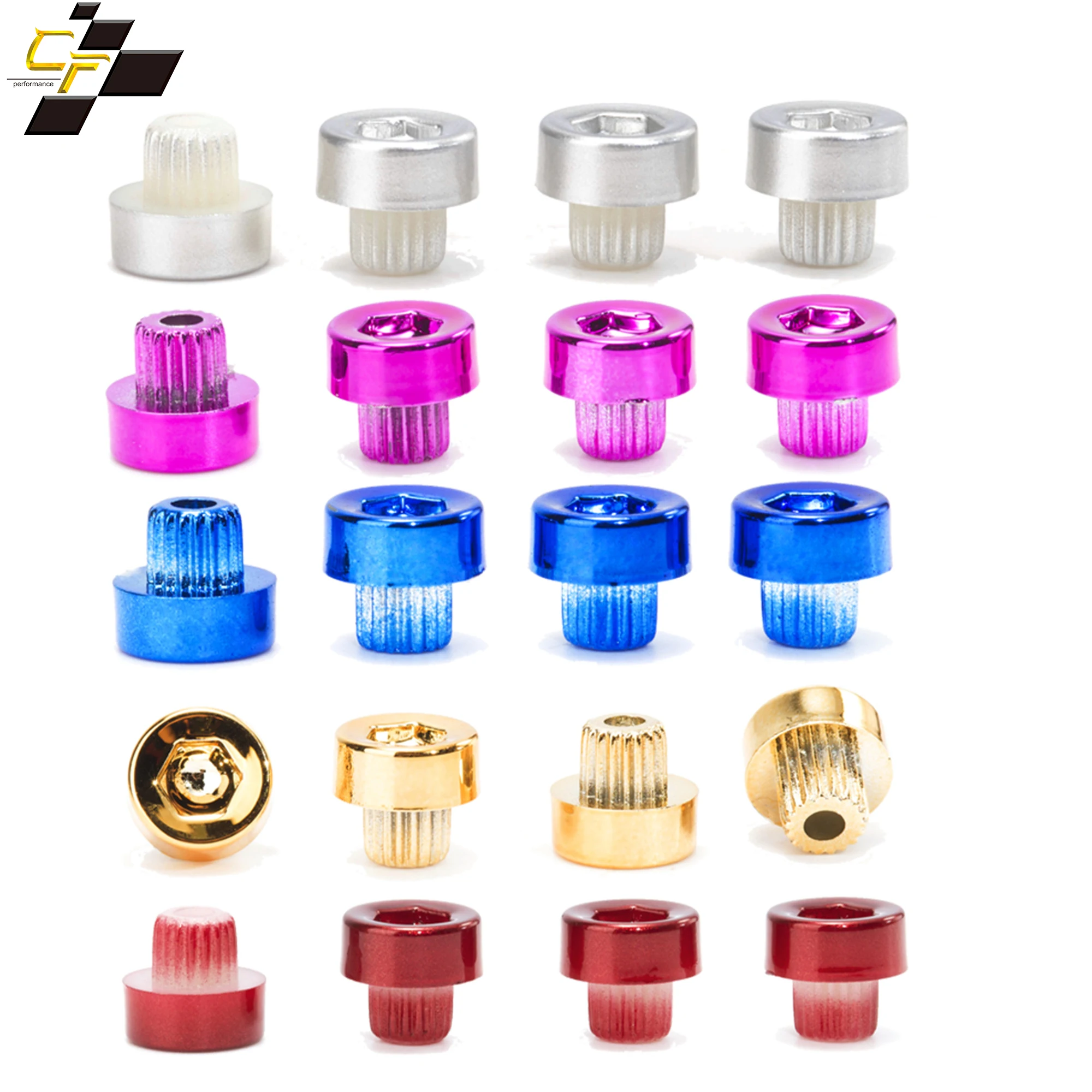 

100pcs Wheel Cap Lip Screw Bolt Tires For Car Rim Cap Universal Decoration Replacement Exterior Parts Multiple Colour Plastic