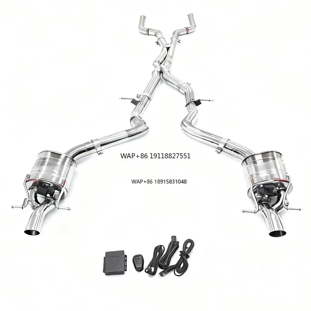 GT63 X290 Modified Mid-Rear Section Valved Exhaust with Intelligent Valve Control