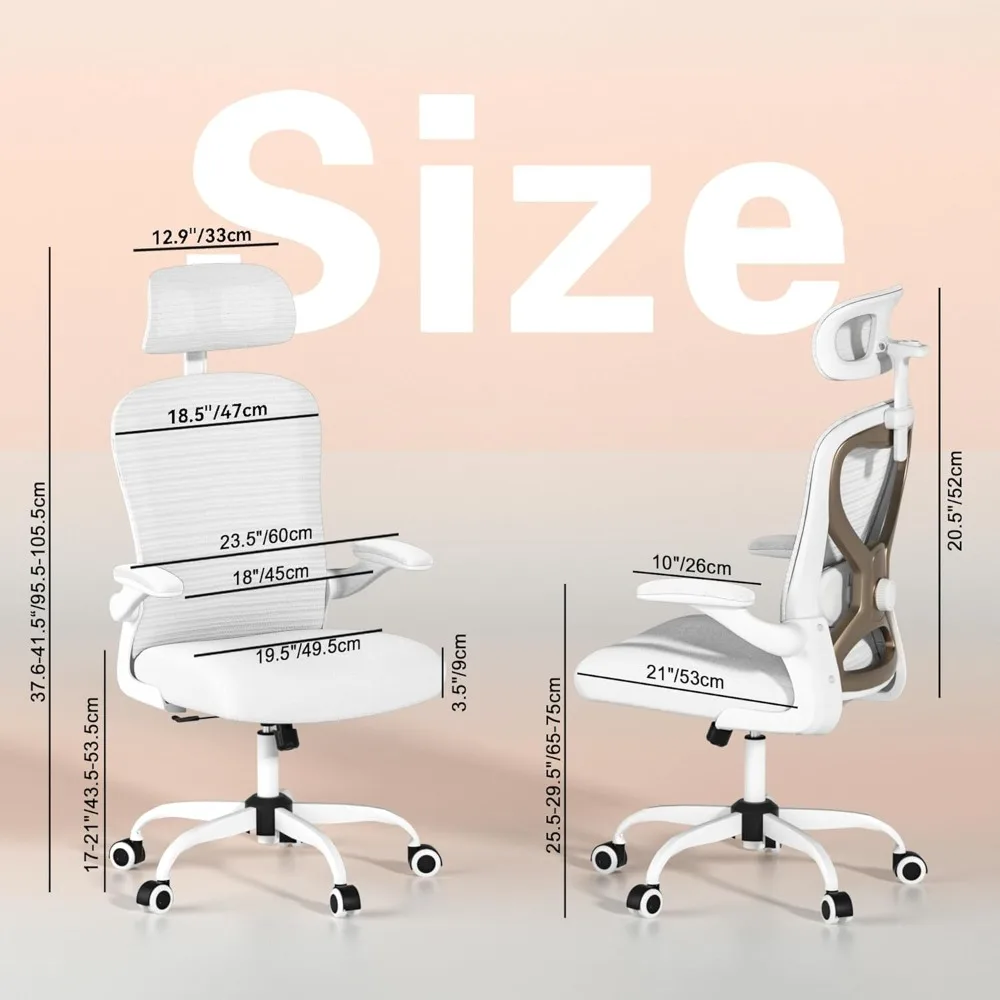 كرسي مكتب لتخفيف آلام الظهر والرقبة، مقعد من الإسفنج البكر، قطني قابل للتعديل ثنائي الأبعاد ومسند رأس ثلاثي الأبعاد، مساند للذراعين قابلة للإمالة والصخور #2