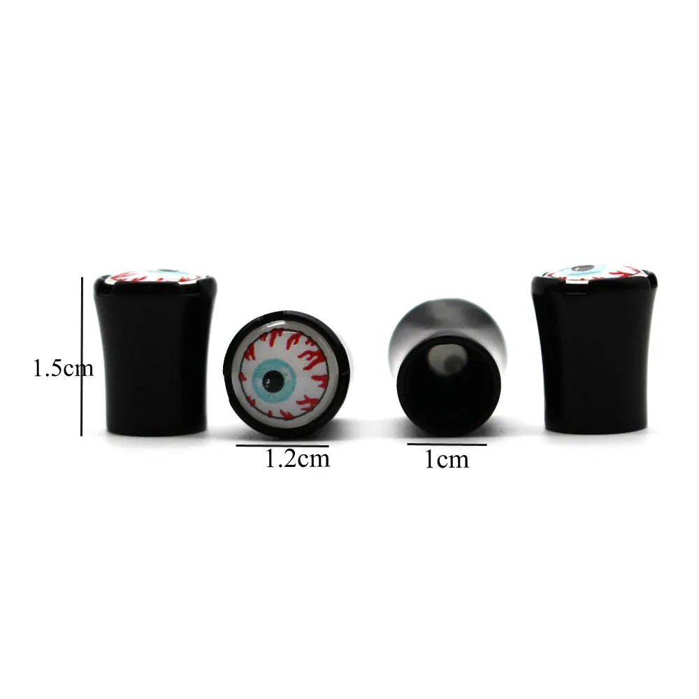 4 Pcs/Set Car Styling Zinc Alloy Eyeball Style Car Tire Valve Caps Wheel Tires Tire Stem Air Cap Airtight Covers