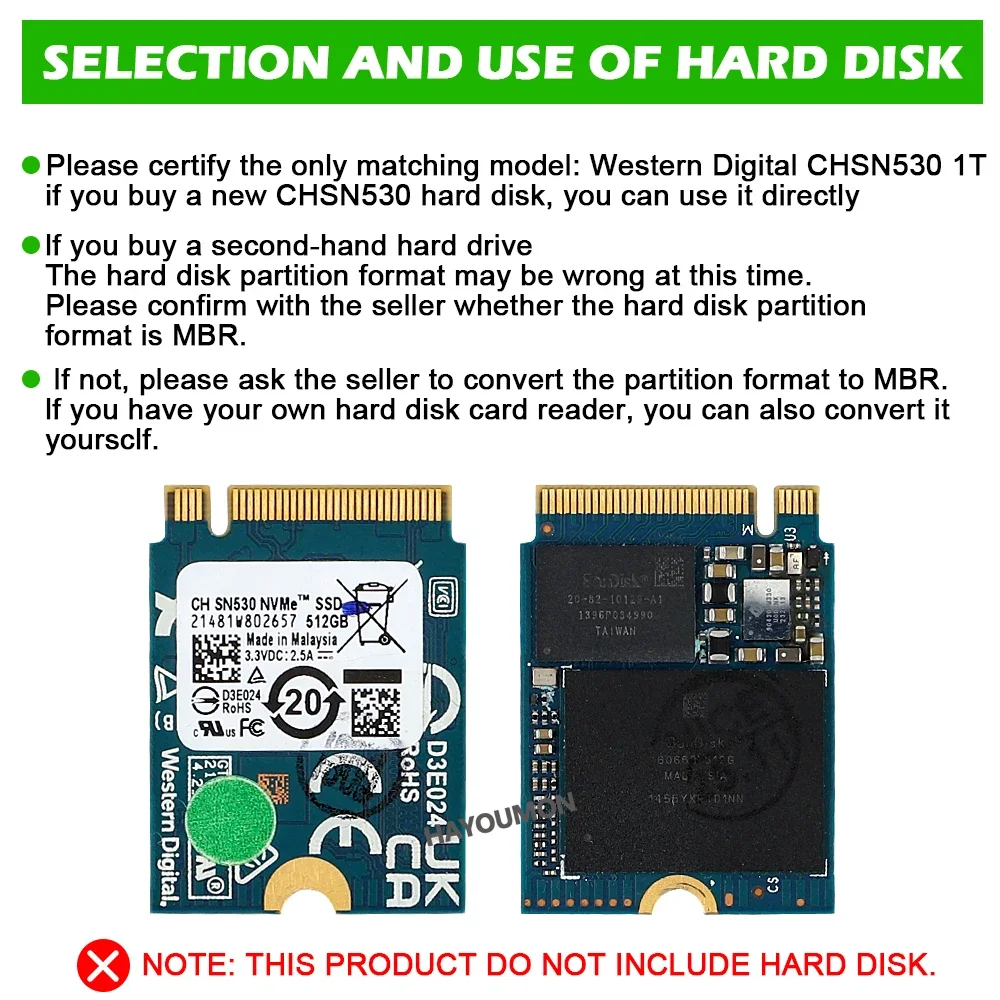 2026 NEU Für Xbox Series X/S SSD-Adapter Erweiterungskarte Box Festplatten-Konvertierungsbox M2 NVME 2230 PCIE4.0 Serie – Detail 8
