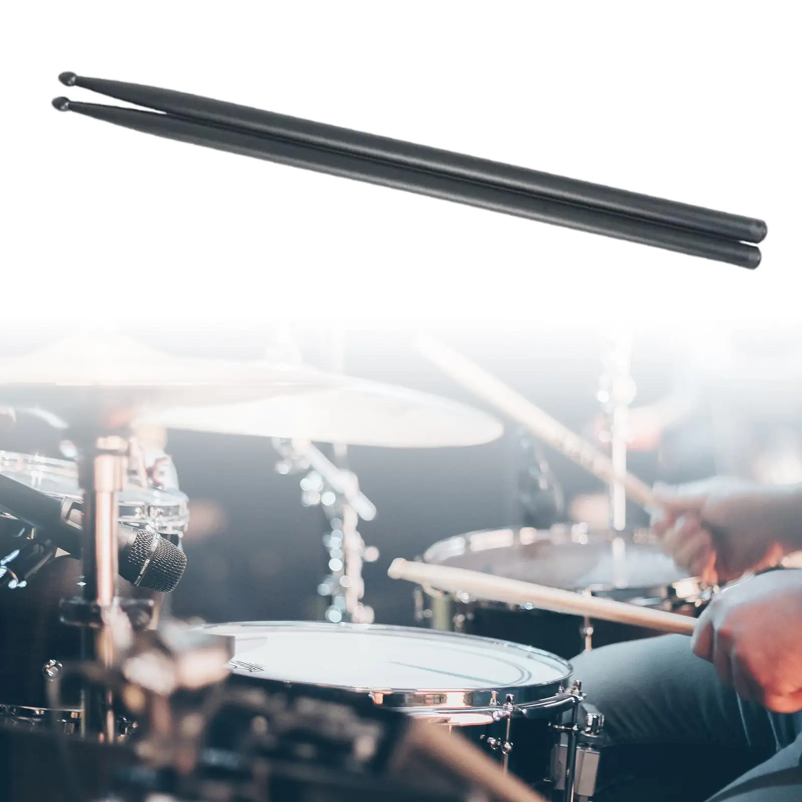 5A Carbon Fiber Jazz Drumsticks Smooth Grip Lightweight Mallet for Band Performance Practice Portable Music Instrument