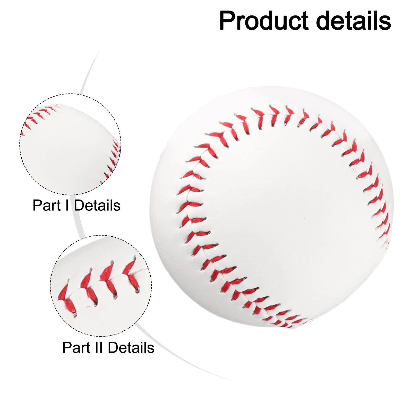 9 Inch Heavy Training Baseballs PVC Cover Ideal for Pitching and Throwing Practices without Manufacturer's Markings