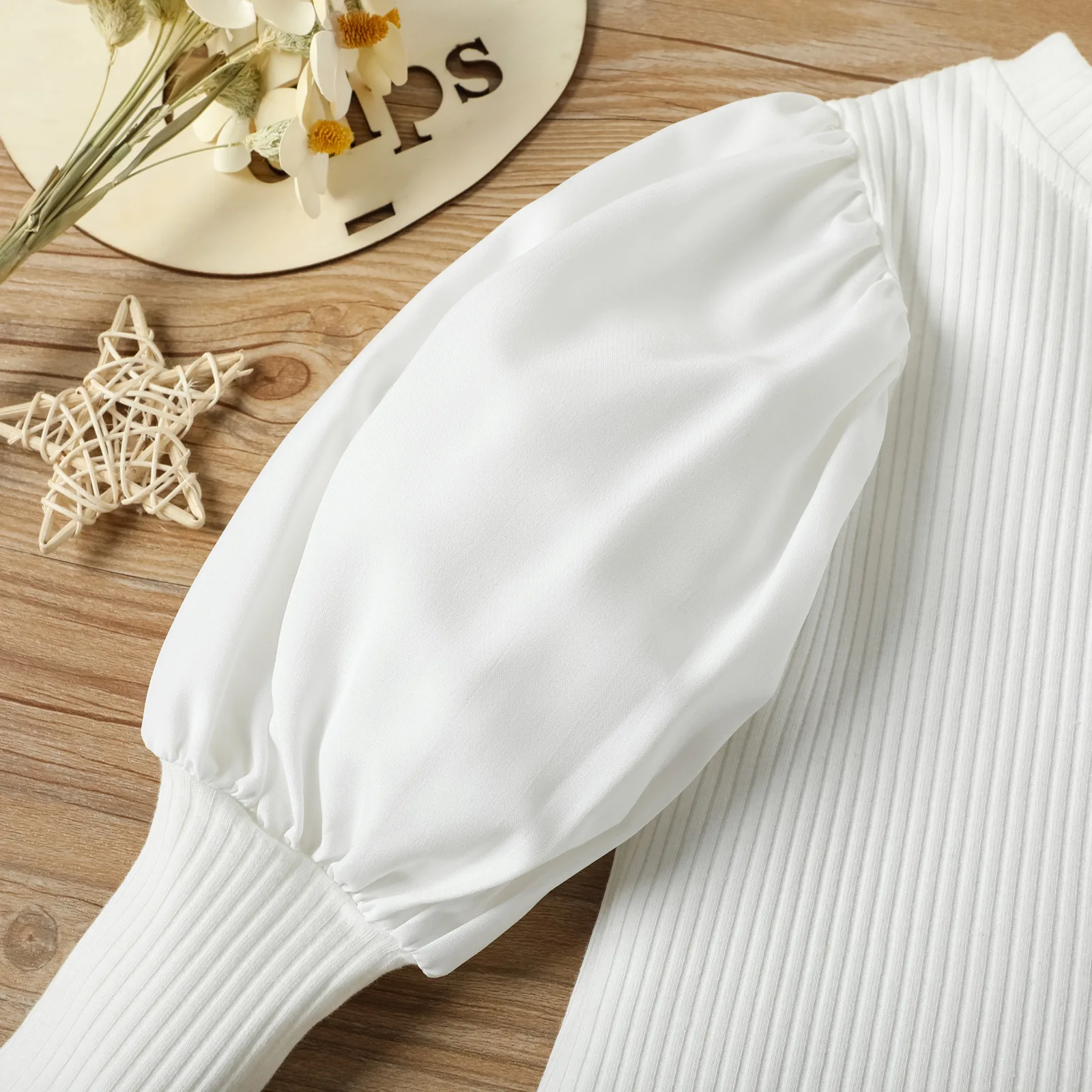 أعلى مستقيم السراويل الجلدية البني حزام قطعتين الأطفال مجموعة عارضة أزياء الاطفال الخريف ملابس فتاة نفخة الأكمام بلون