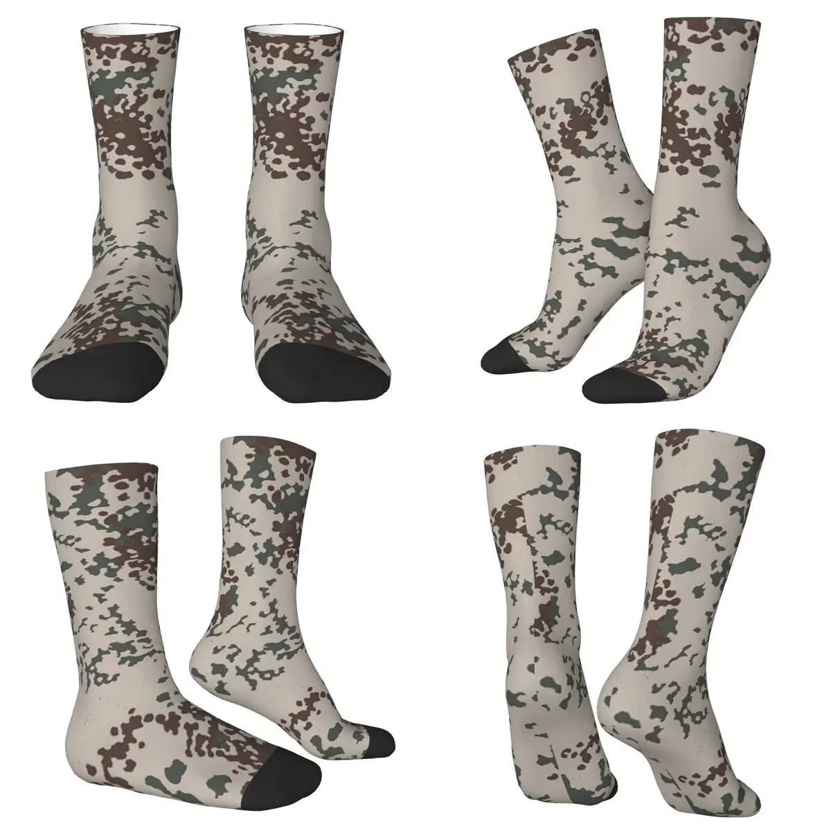 Splintertarn 독일 WW2 위장 군대 군사 위장 양말 하라주쿠 고품질 스타킹 올 시즌 롱 양말 액세서리