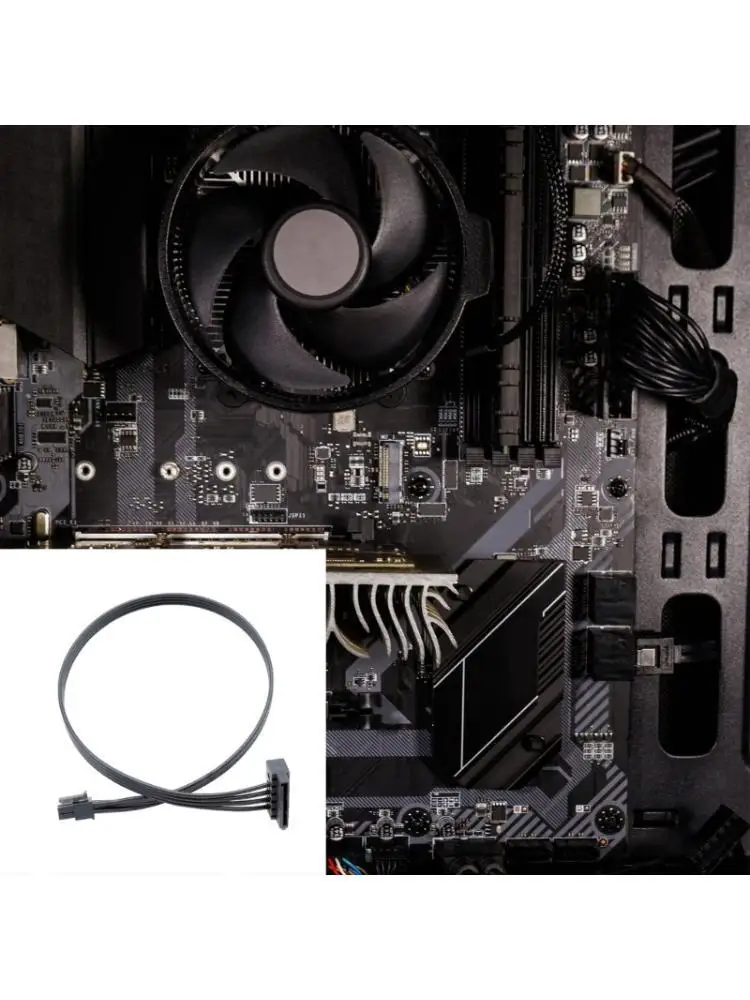 652F 4Pin/6Pin To 15Pin Male Power Cable 15p To 4P/6P Floppy Drive Port Power Cable