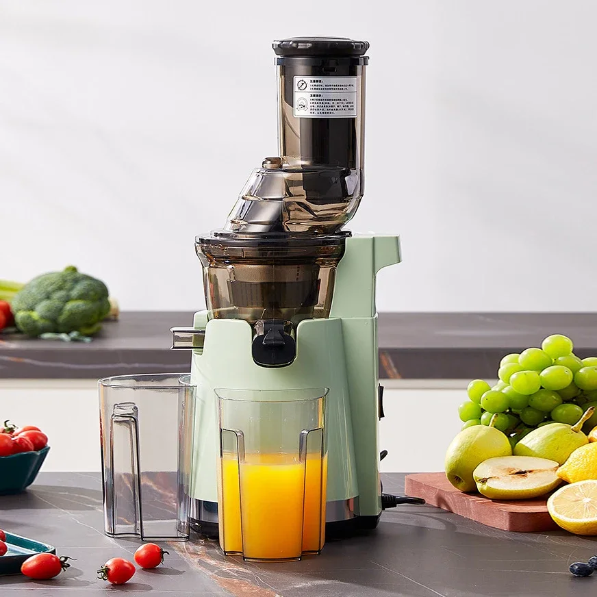 Large Caliber Juicer Low-speed Electric Juicer Multifunctional Fruit Vegetable Screw Slow Juicer exprimidor automático rospec