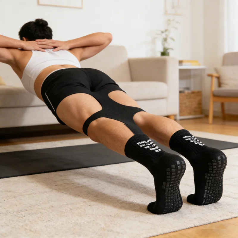 3/6/9 Pairs Men Women Cycling Running Socks Non Slip Grip Sport Football Basketball Soccer Hiking Tennis Skateboard Socks