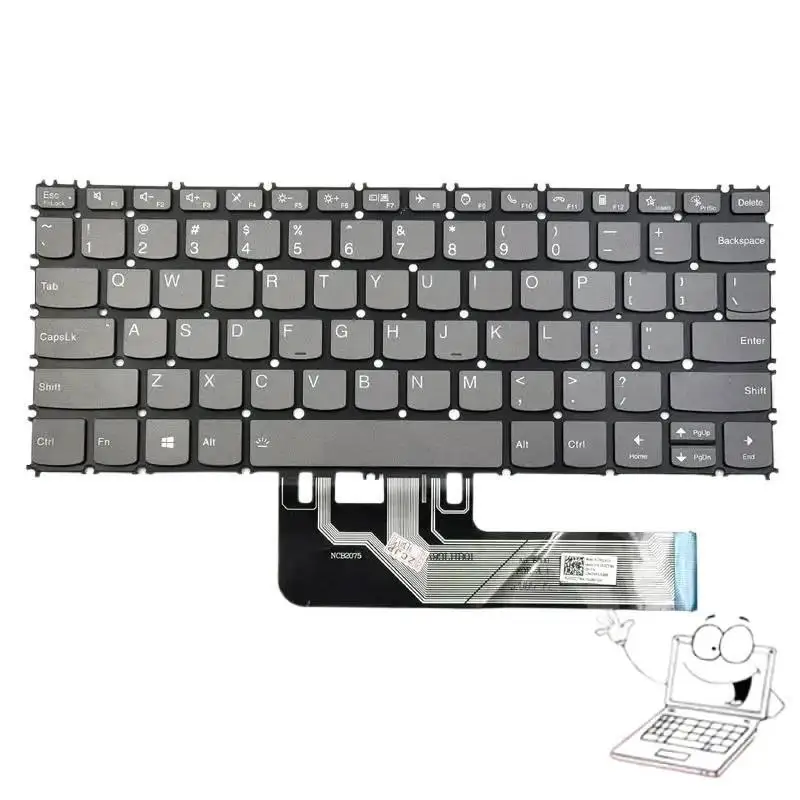 

New For ThinkBook 13s G2 ARE 13s G2 ITL Laptop Keyboard US Black With Backlit Without Frame €/€