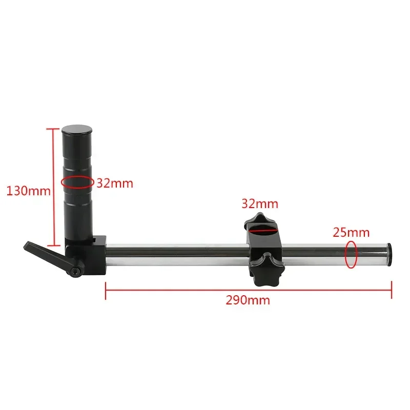 Adjustable Universal Boom Arm 25mm 32mm Diameter Connector For 25mm 32mm Diameter Pillar Stereo Microscope Video Camera Stand