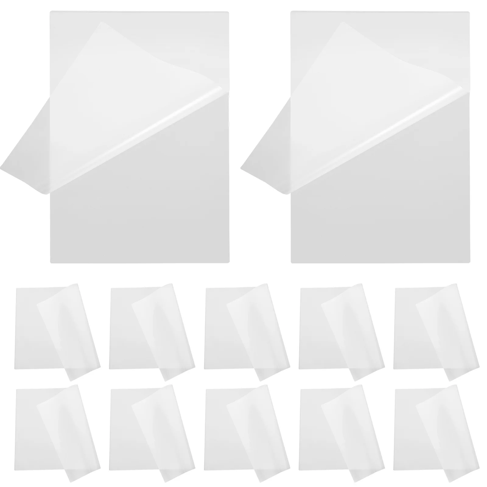 

100Pcs Transparent Laminating Sheets Film for Certificates and Files Scratch Resistant Waterproof Protective