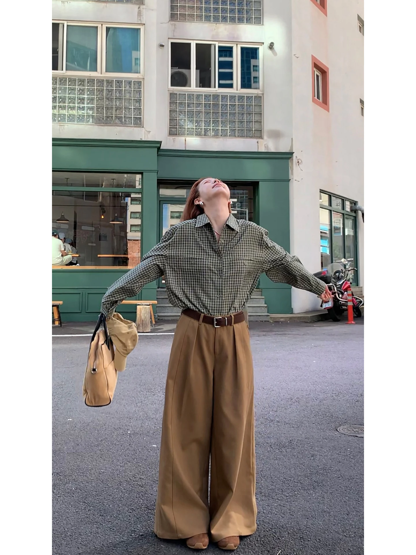 

Женская клетчатая клетка Red Dot Boutique, ранняя осень, Новое поступление, элитный маленький столичный уникальный супер красивый хлопок, полиэстер...