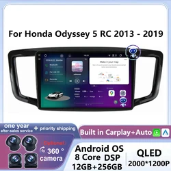 10'' Android 14 Android Auto For Honda Odyssey 5 RC 2013 - 2019 Car Radio Multimedia Video Player Navigation Stereo GPS screen