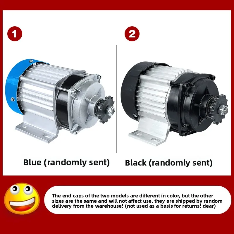 48V 60V Brushless Motor for Electric Tricycle 500W 800W 1000W Mid Chain Drive Modified Motor