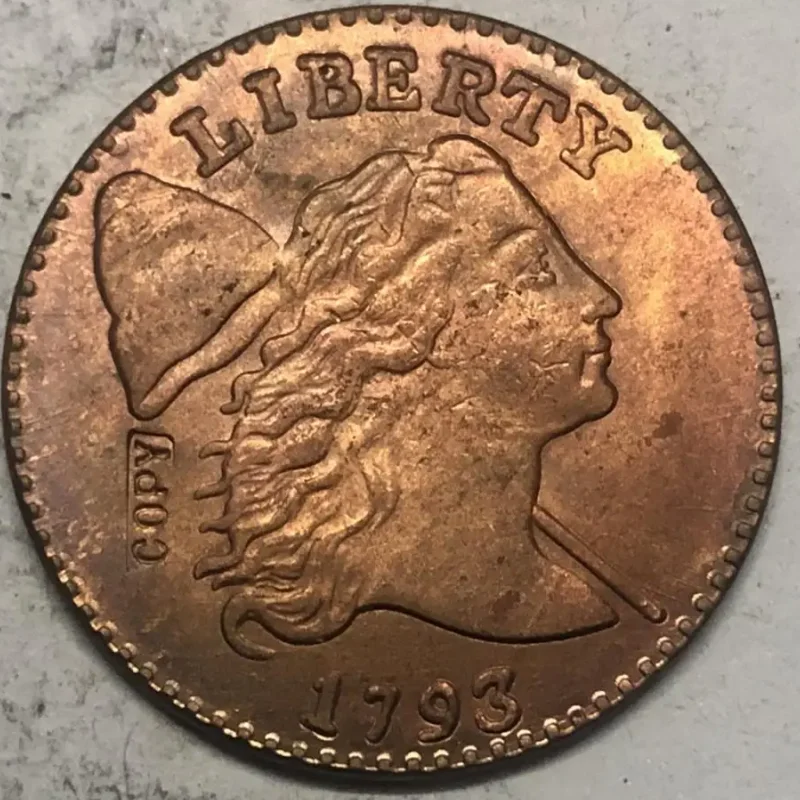 1793 لنا LIBERTY CAP سنت واحد بالضبط نسخة