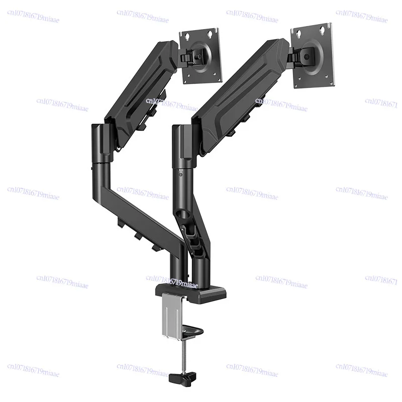 Dual-screen monitor bracket, computer bracket, base one to two, robotic arm, display screen heightening frame